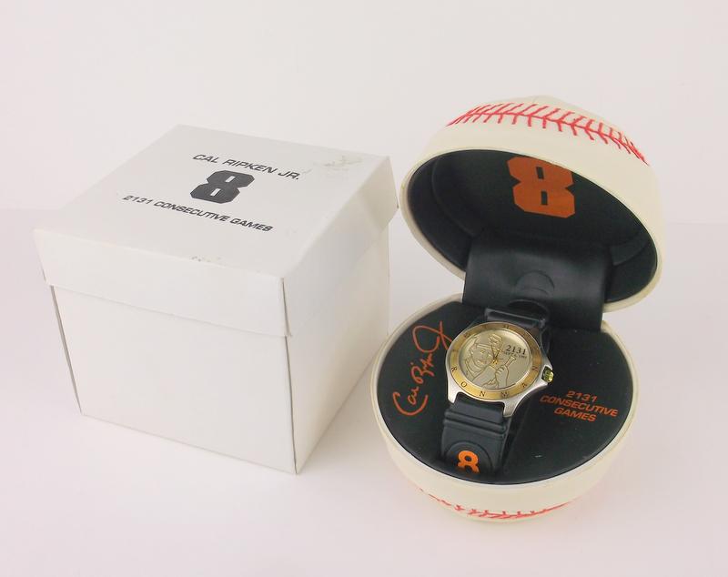 Mint Vintage Cal Ripken Jr Baseball Watch Works Great (1 of 5)