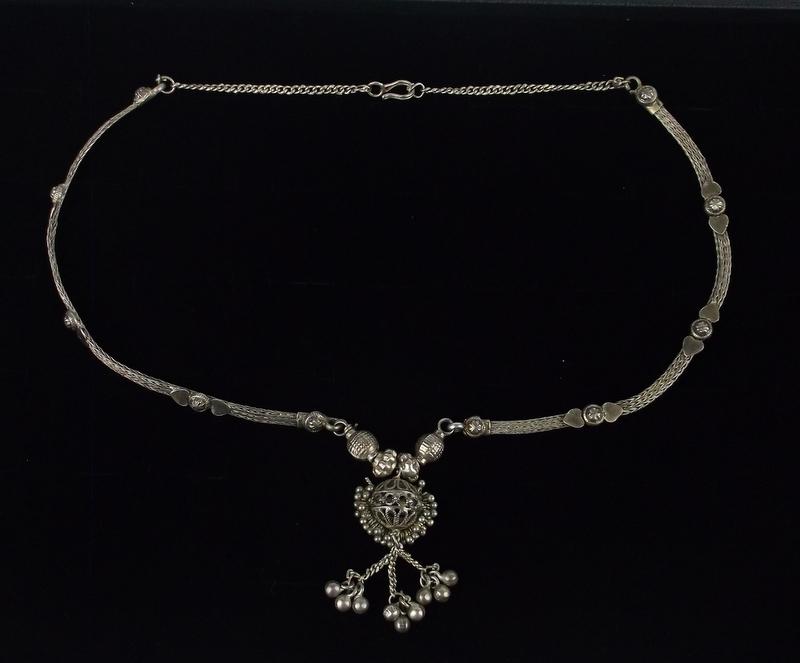 Antique Bali Sterling Silver Belly Dancer Necklace 20" (1 of 5)