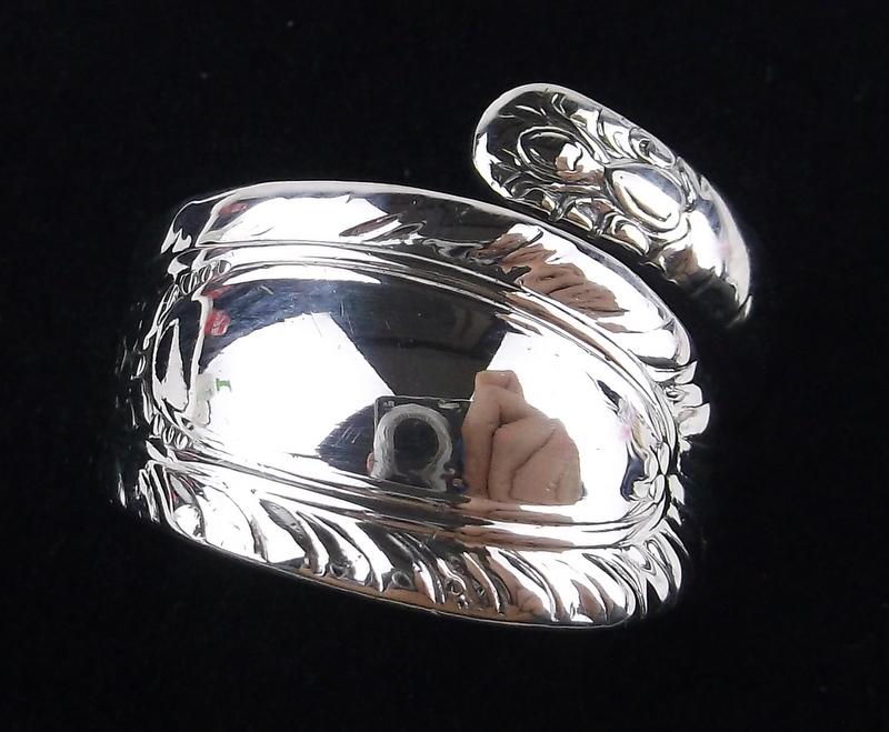 Mint Antique Sterling Silver Spoon Ring Adjust 7-9 (1 of 3)