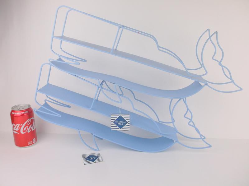 2 New Blue Whale Metal Wall Shelves $25 EA NWT: new condition