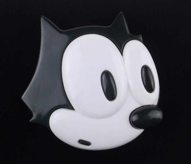 Mint Vintage Large Felix the Cat 3D Brooch Acrylic (1 of 3)