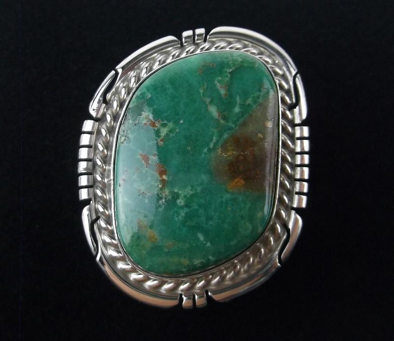 Navajo Dave Skeets Sterling Silver Turquoise Ring 7 (1 of 2)