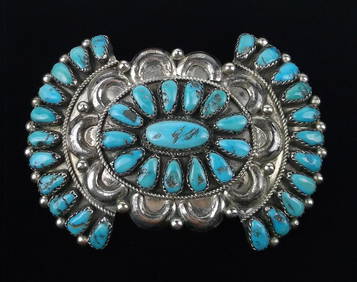 Je Wilson Vintage Native American Navajo Turquoise Sterling Silver Ring Signed Je Wilson Vintage Native American Navajo Turquoise Sterling Silver Ring Signed