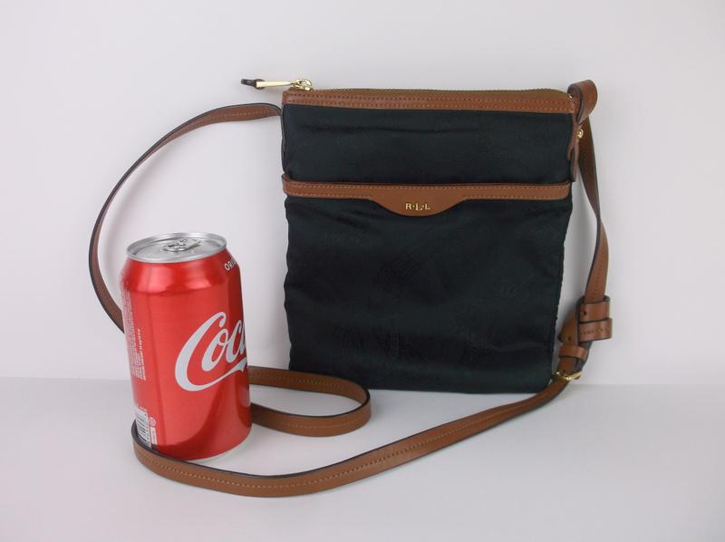 Mint Ralph Lauren Leather Canvas Crossbody Handbag (1 of 4)