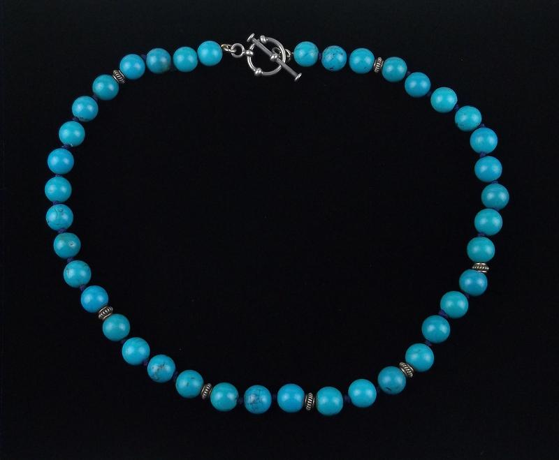 New Genuine Turquoise Necklace 19" Healing (1 of 3)