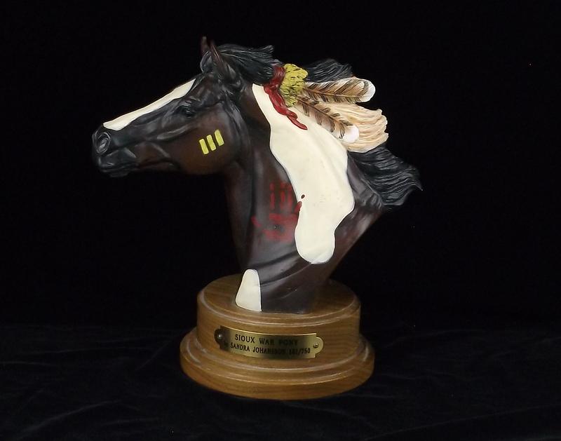 Mint Sandra Johansson Sioux War Pony Hand Painted (1 of 11)
