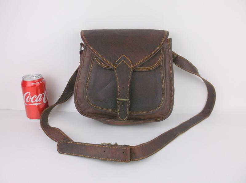 Stunning Vintage Cobbler Leather Handbag Purse (1 of 7)