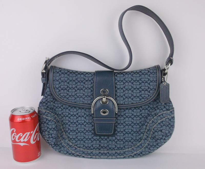 Stunning Coach Leather Canvas Handbag Purse (1 of 8)