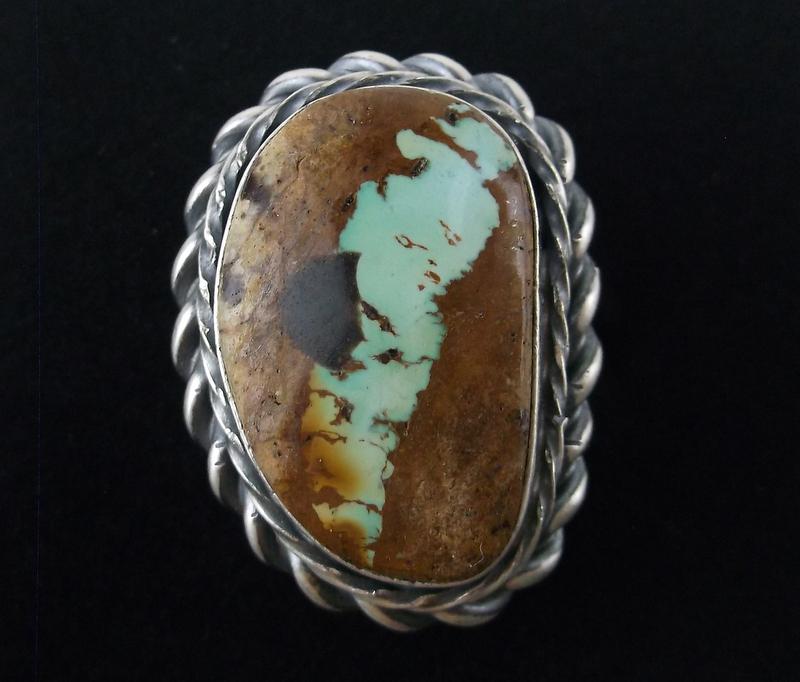 Navajo Eli Skeets Sterling Royston Turquoise Ring 7 (1 of 2)