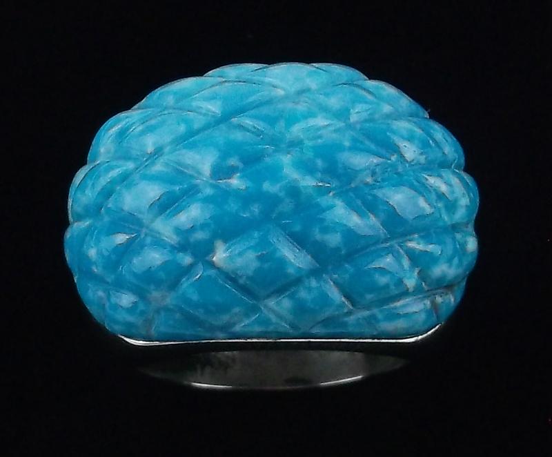 New Boxed Desert Rose Sterling Turquoise Ring 7 (1 of 6)