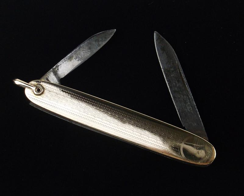 Antique 8kt Gold Pocket Watch Fob PK (1 of 5)