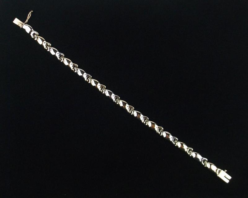 Stunning 14kt Gold Chain Bracelet 6.5 Inch Length (1 of 5)