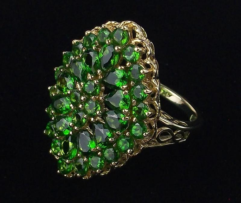 New Boxed 14kt Gold Emerald Ring Size 6.25 (1 of 4)