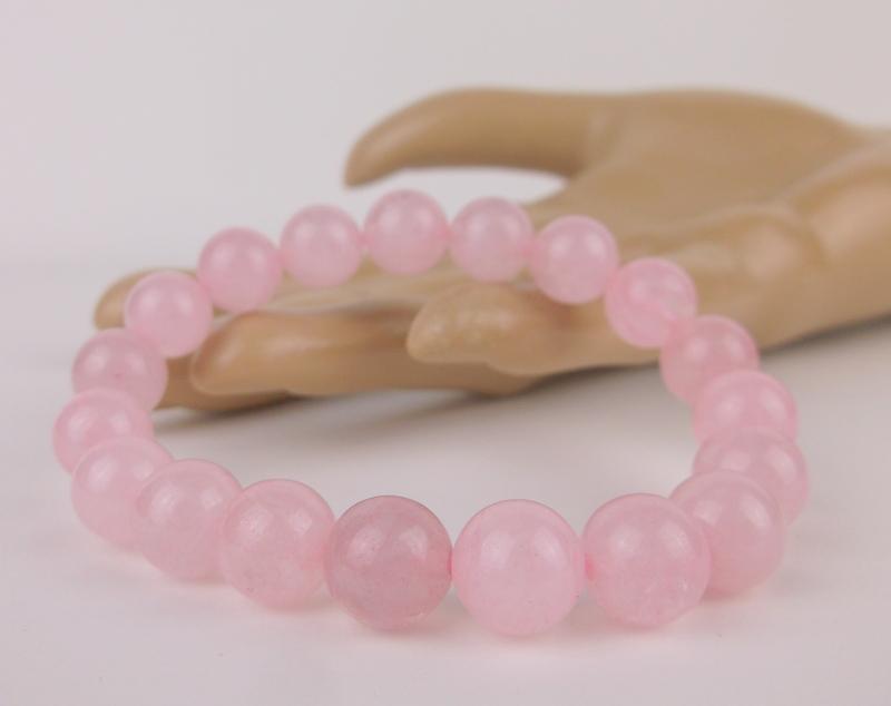 New Healing Genuine Rose Quartz Bracelet 10mm (1 of 1)