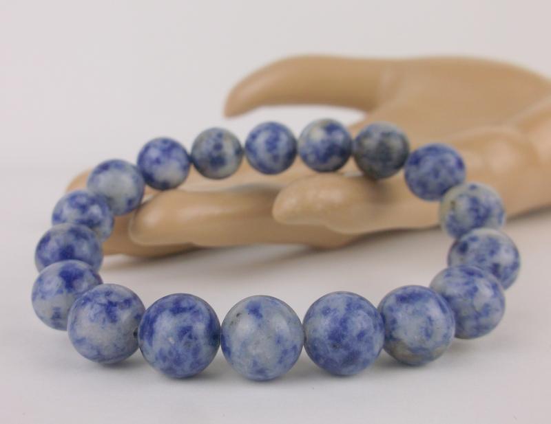 New Healing Genuine Blue Spot Jasper Bracelet 10mm (1 of 1)