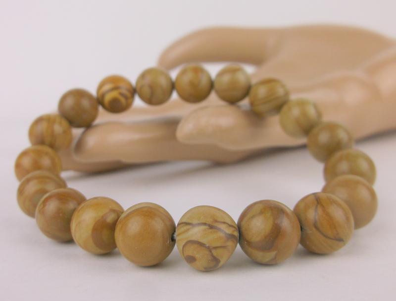 New Healing Genuine Woodline Jasper Bracelet 10mm (1 of 1)