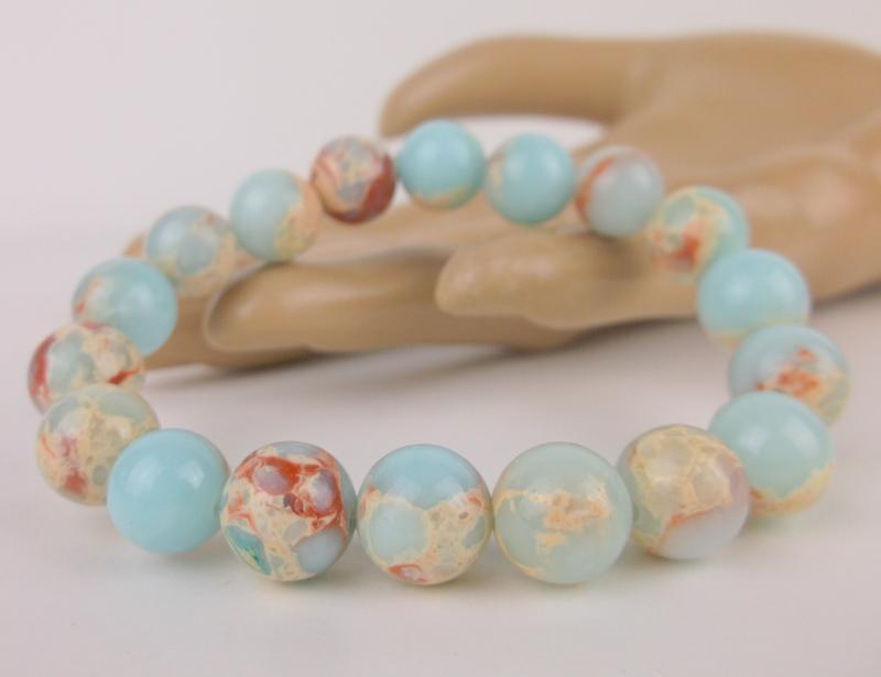 New Healing Genuine Shoushan Stone Bracelet 10mm (1 of 1)