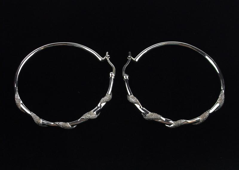 New Sterling Silver Wrap Hoop Earrings (1 of 2)