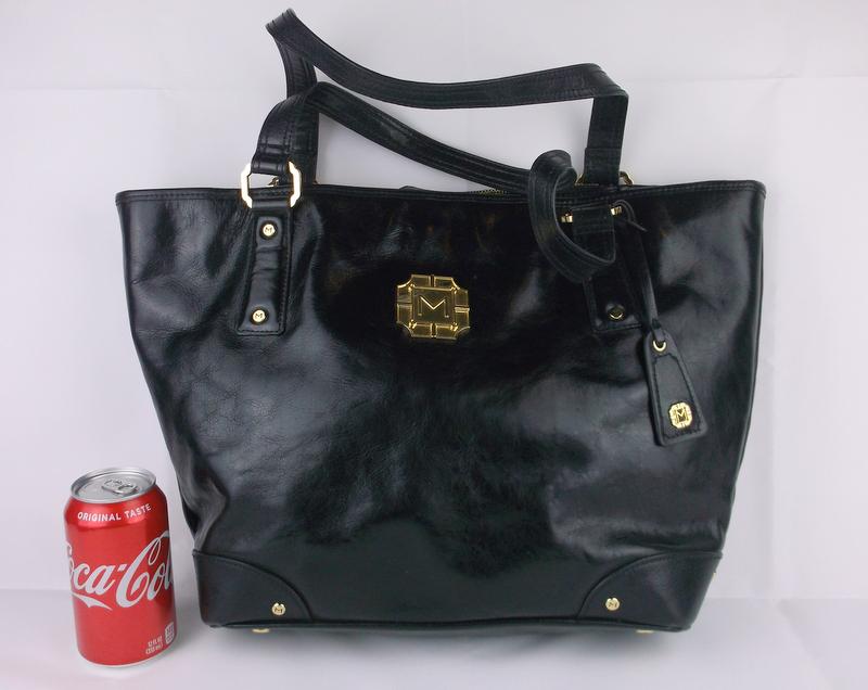 Gorgeous Monet Leather Handbag Purse Large: excellent condition