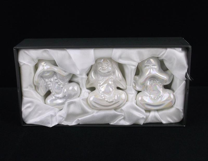 New Boxed 3 Monks Hear See Tell No Evil: new condition