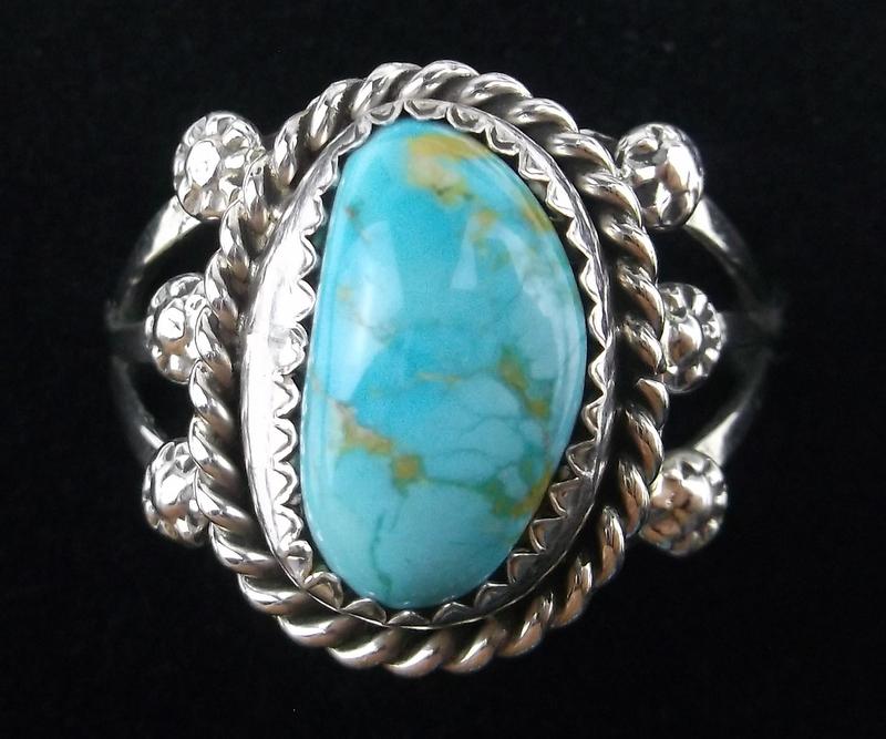 Navajo Freda Martinez Sterling Sky Blue Turq Ring 10: p Boxed Handmade Genuine Navajo Ring, Solid Sterling Silver, Authentic, In Brand New Never Worn Condition