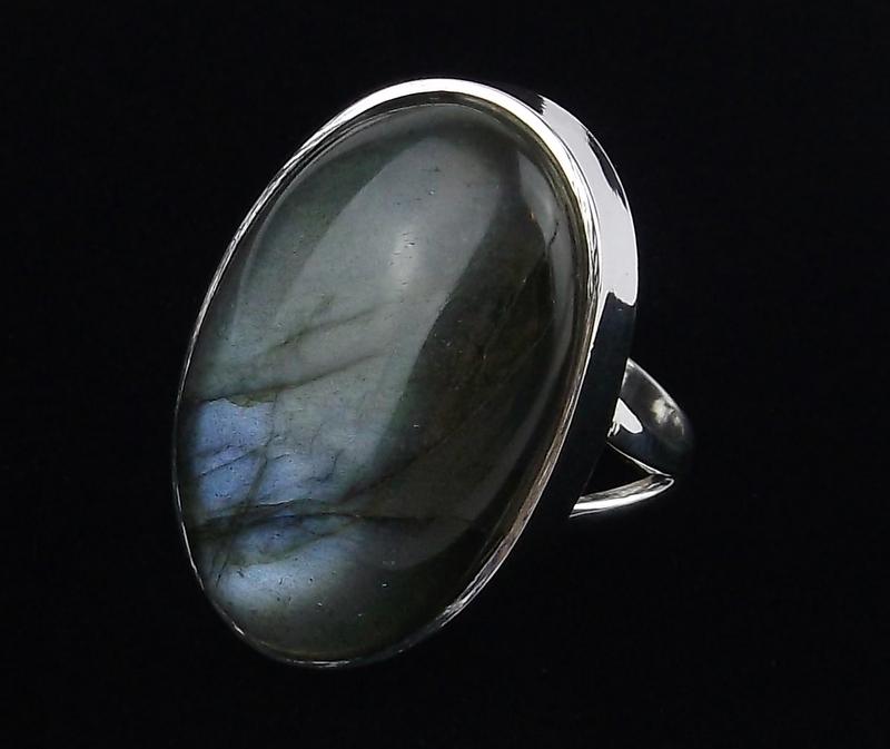 New Sterling Silver Labradorite Ring Size 7 (1 of 3)
