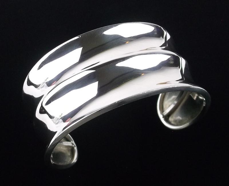 Stunning Vintage Taxco Sterling Cuff Bracelet TE-31 (1 of 5)