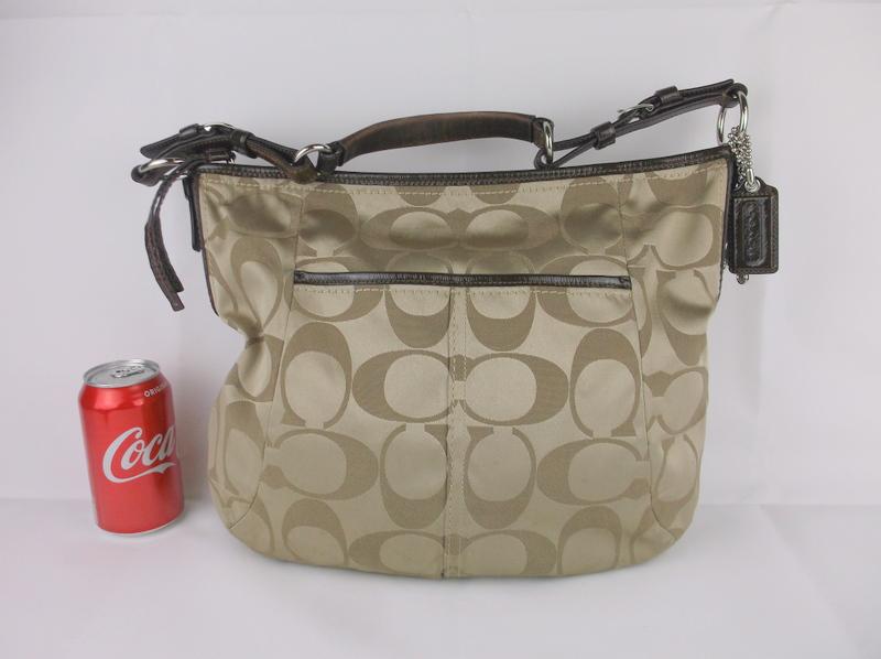 Gorgeous Coach Leather Canvas Handbag Purse (1 of 6)