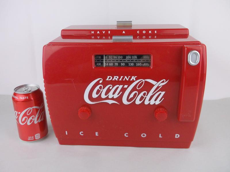 Vintage Coca Cola Fridge Style Radio Works Great (1 of 9)