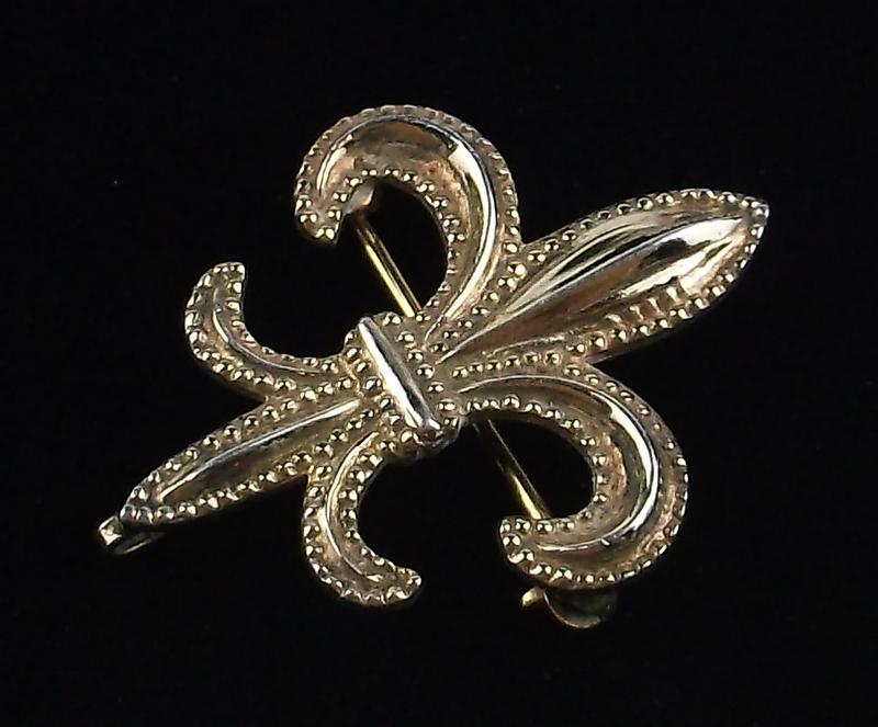 Stunning 1950s Sterling Silver Fleur De Lis Brooch (1 of 2)