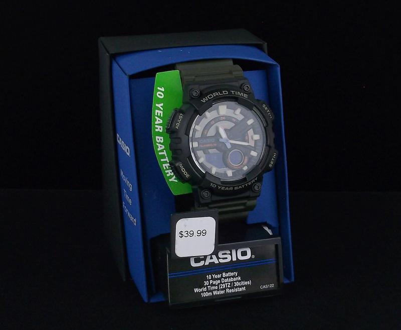 New NIB Casio World Time Wristwatch Big (1 of 4)