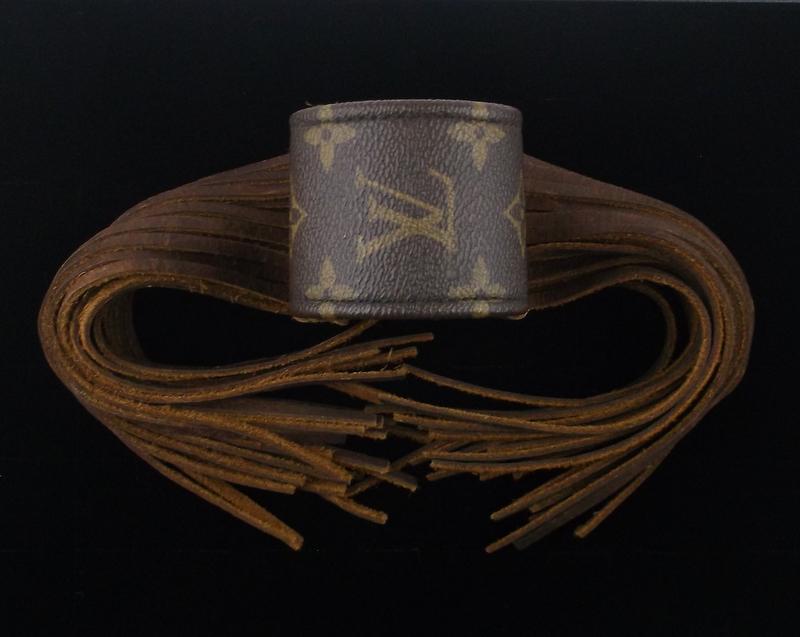 Leather & Vodka Louis Vuitton Custom Fringe Bracelet (1 of 10)