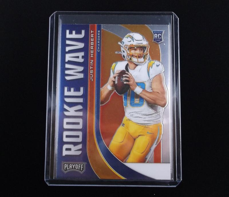 2020 Playoff Justin Herbert RC Wave Rookie Mint (1 of 2)