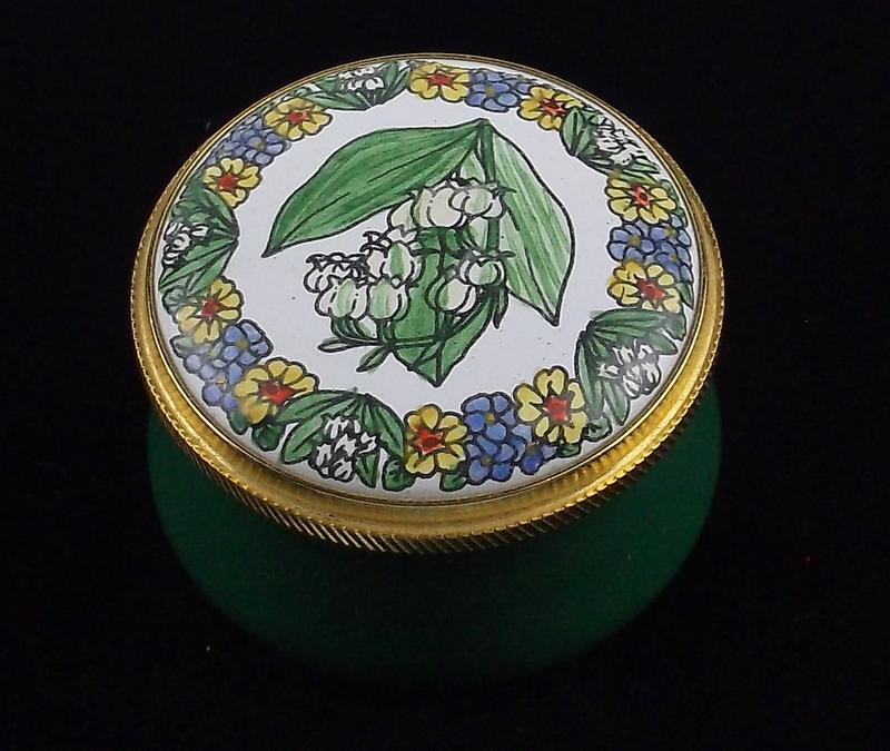 Mint Staffordshire Lily of the Valley Container: Mint Condition, In Like New Condition, Perfect
