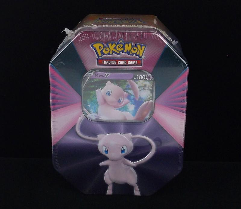 Sealed Pokemon Mew V Tin 4 Booster Packs + MEW V (1 of 3)
