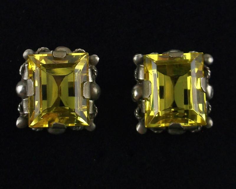 Stunning Vintage 1960s Taxco Sterling Earrings (1 of 3)