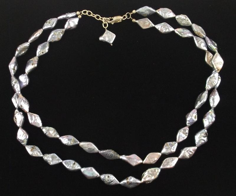 Stunning Sterling Silver Abalone Necklace 18": Guaranteed Solid 925 Sterling Silver, in Excellent Condition