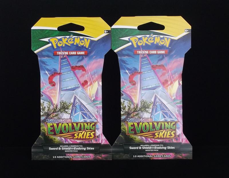 2 Packs 2021 Pokemon Evolving Skies Sword Shield (1 of 1)