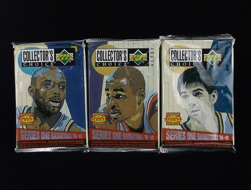 3 1994-95 Upper Deck Basketball Packs Jordan Gold? (1 of 3)