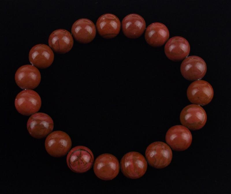 New Healing Genuine Carnelian Bracelet 10mm: healing genuine gemstone bracelet, stretches to fit, brand new