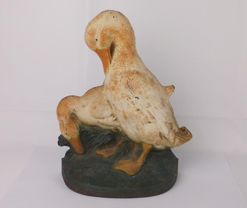 Antique Hubley Toy Co Cast Iron Duck Doorstop (1 of 8)
