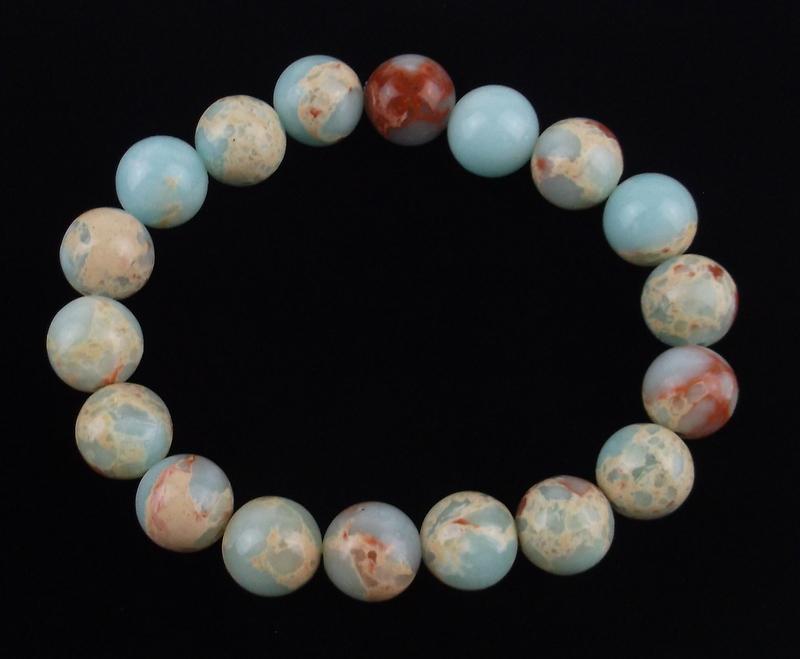 New Healing Genuine Shoushan Stone Bracelet 10mm (1 of 2)
