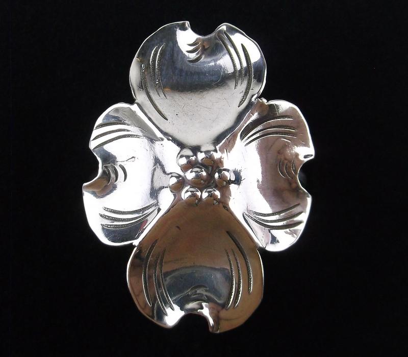 Stunning 1950s Stuart Nye Sterling Ring 7-8 Adjustable: Guaranteed Solid 925 Sterling Silver, in Excellent Condition