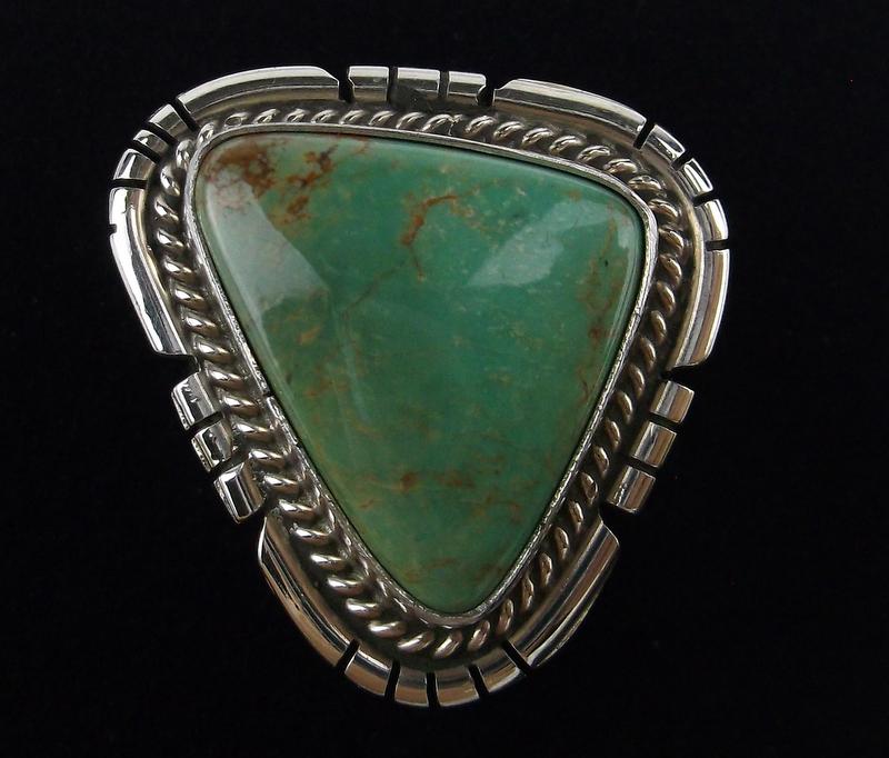 Navajo Peggy Skeets Sterling Royst Turquoise Ring 7.5 (1 of 2)