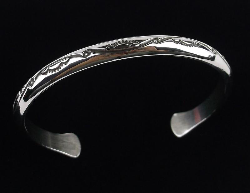 LAG Zuni Leonard Paquin Sterling Cuff Bracelet Heavy (1 of 7)