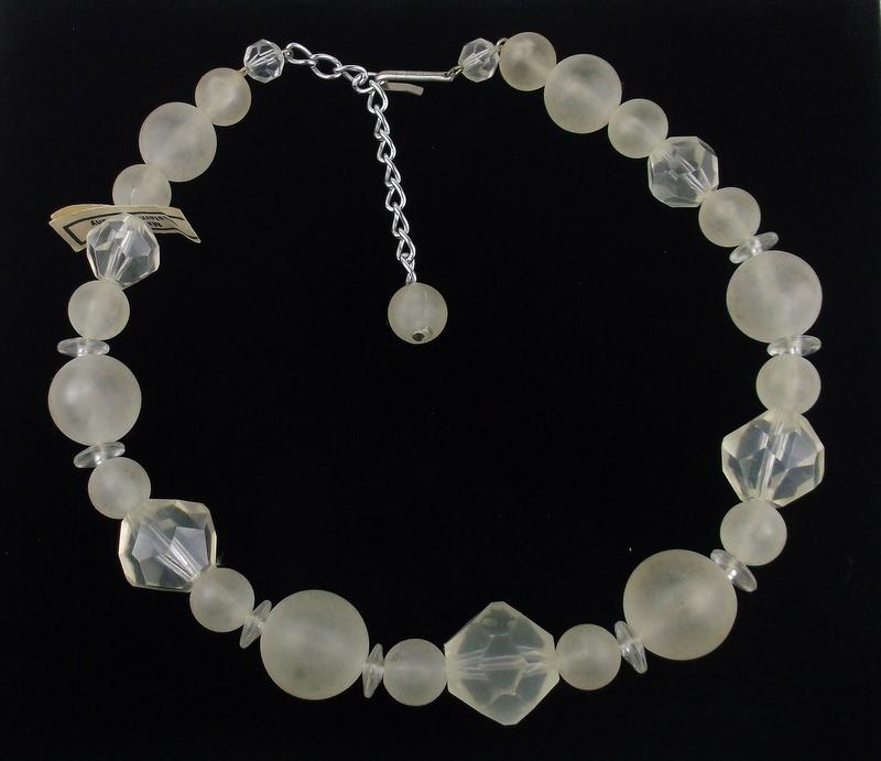 Mint w Tag Vint 1960s W Germany Lucite Necklace 18": Mint Condition, In Like New Condition, Perfect