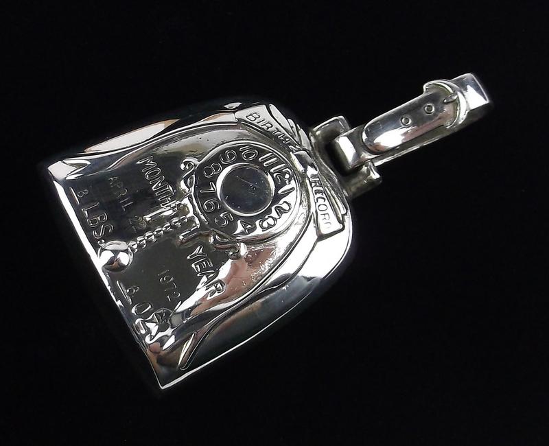 Mint Vintage 1972 Web Sterling Baby Rattle Pendant: Mint Condition, In Like New Condition, Perfect