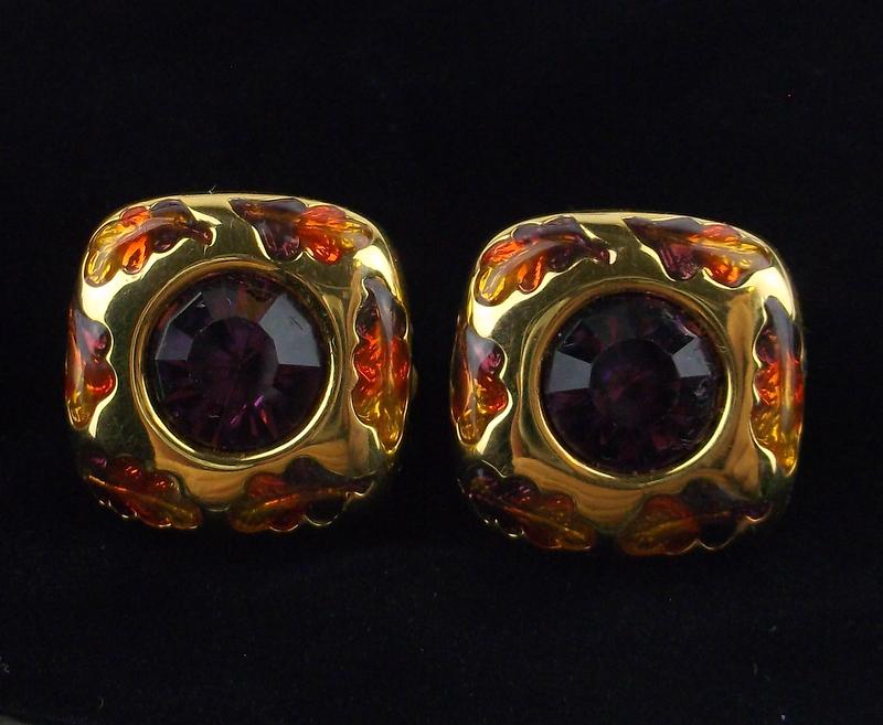 Stunning Vintage Joan Rivers Rhinestone Earrings (1 of 3)