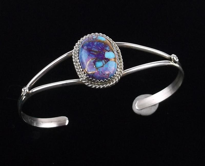 Navajo Virginia Cadman Sterling Mojave Cuff Bracelet (1 of 3)