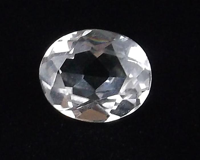 Genuine Oval White Spinel Gemstone 1.02 grams: o A Genuine Gemstone in brand new never mountain or used condition. Measurements and weight shown so carat size can be figured.